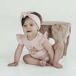 Floral newborn onesie top