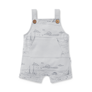 Beach Day Pocket Overalls | Aster & Oak | Gray Dawn