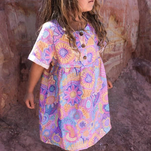 organic linen dress girls. Children's clothing rental. sustainable children's clothes.